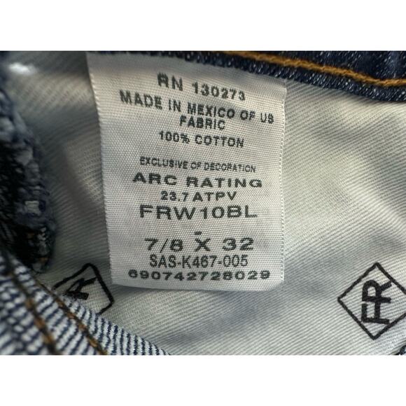 Wrangler Womens FR Flame Resistant Jeans Size 7/8 9/10 (32x32) Lot of 2 READ - Picture 13 of 16